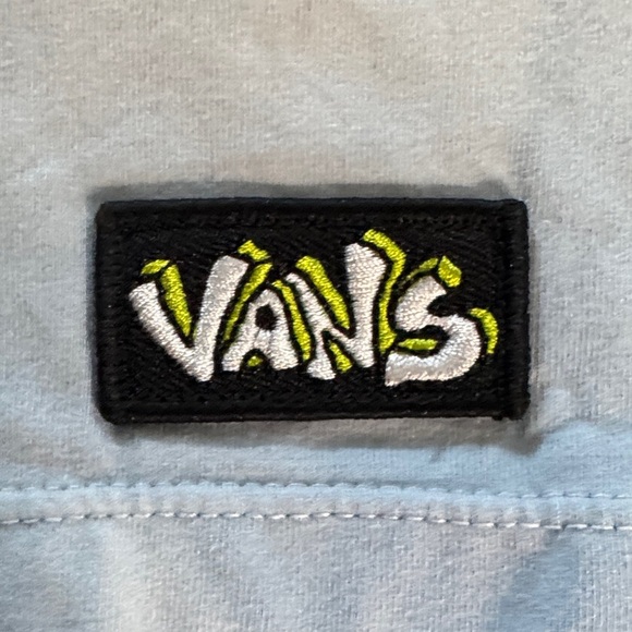 Vans Green to Blueish Grey Ombre Shorts - Picture 2 of 4